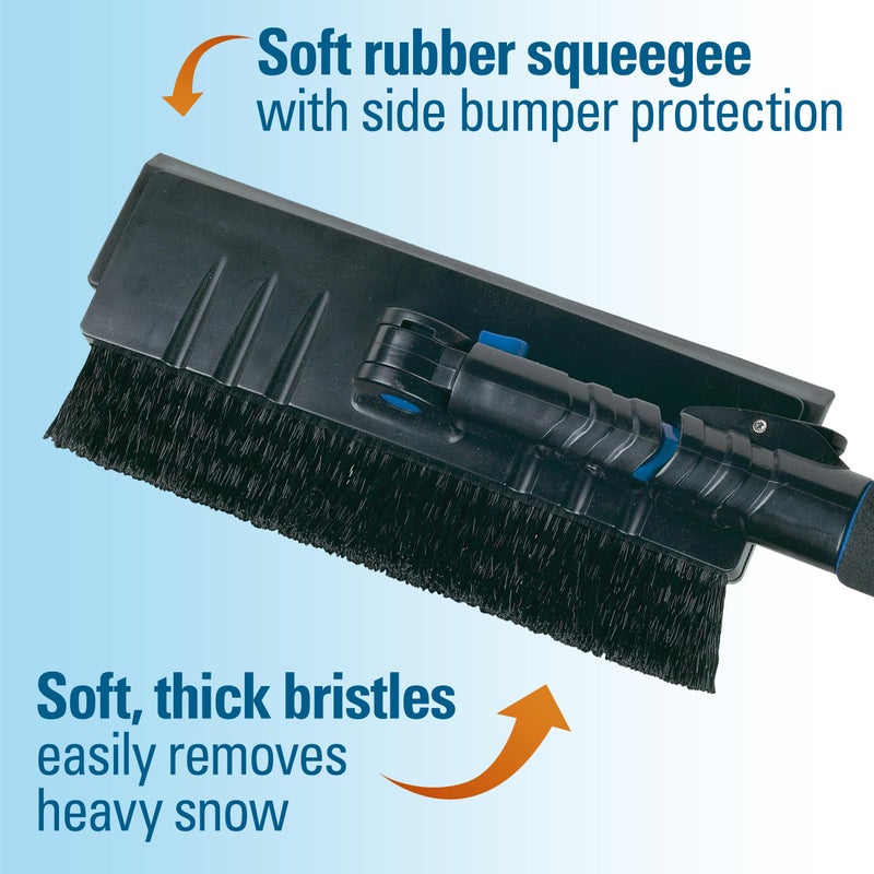SubZero 14015 54" Avalanche Snowbroom for Truck, Car with Pivoting Brush Head and Squeegee - Image 2